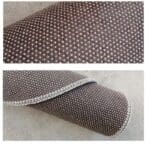 Tapis Rond Gris Argent