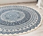 Tapis Rond Motif Ethnique