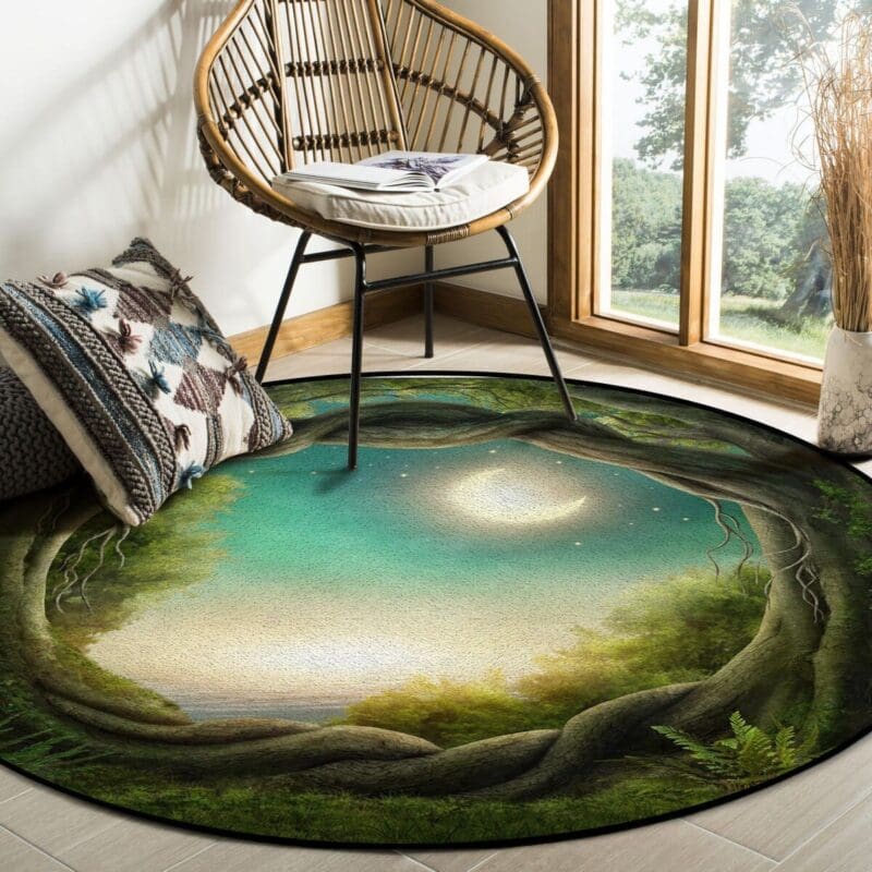 Tapis Rond Jungle