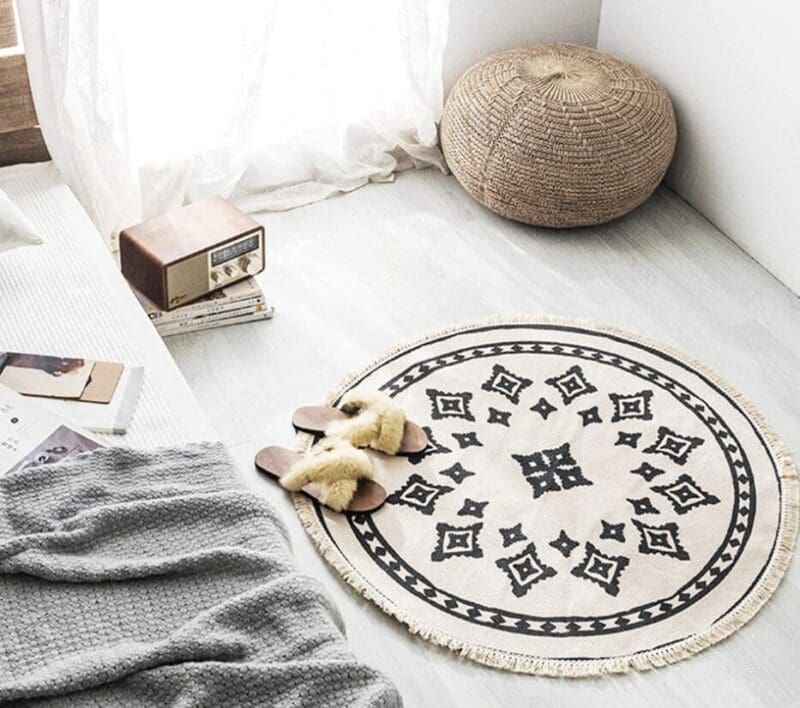 Tapis-Rond-Oriental Tapis Rond Nomade