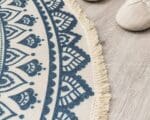 Tapis Rond Motif Ethnique