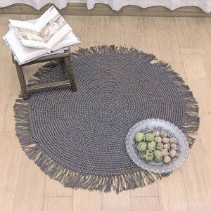 Grand tapis rond jute 200 cm