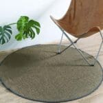 Grand tapis rond jute naturel