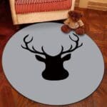 Grand Tapis Rond Gris | Mon Tapis Rond