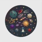 Petit Tapis Rond Noir | Mon Tapis Rond