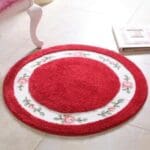 Petit Tapis Rond Rouge | Mon Tapis Rond