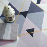 Tapis Rond Fille Triangle