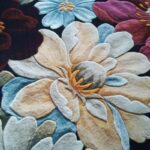 Tapis Rond Fleurs d’Éternité