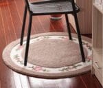 Tapis Rond Poils Marron