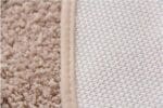 Tapis Rond Poils Marron