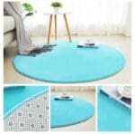 Tapis Rond Bleu Ciel