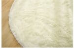Tapis Rond Blanc Fausse Fourrure