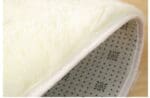 Tapis Rond Blanc Fausse Fourrure