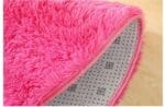 Tapis Rond Fourrure Rose