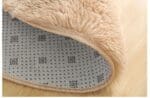 Tapis Rond Fourrure Marron