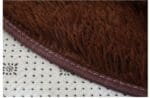 Tapis Rond Marron Moelleux
