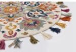 Tapis Rond Tissé À Plat