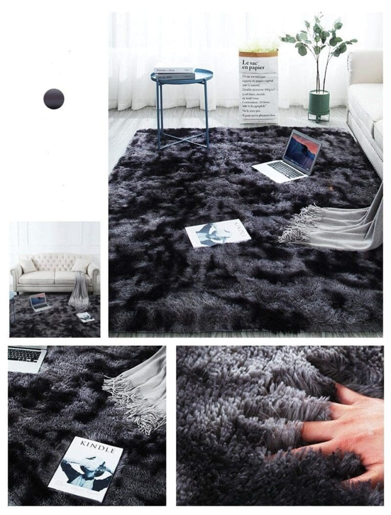 Tapis Rond Imitation Fourrure