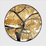 Tapis Rond Ocre