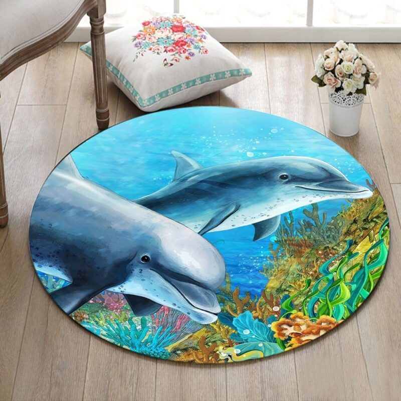 Tapis Rond Dauphin