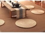 Tapis Rond Paille Tressée