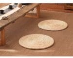 Tapis Rond Paille Tressée