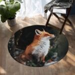 Tapis Rond Renard Intrépide