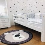 Tapis Rond Bleu Et Gris