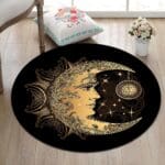 Tapis Rond Lune Dorée