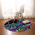 Tapis Rond Psychédélique