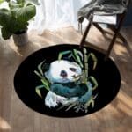 Tapis Rond Panda Sauvage