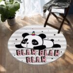 Tapis Rond Panda Cause Toujours