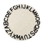 Tapis Rond Alphabet