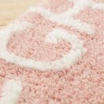 Tapis Rond Alphabet Rose