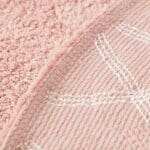 Tapis Rond Alphabet Rose