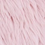 Tapis Rond Rose À Fourrure