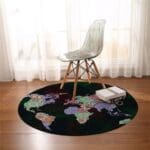 Tapis Rond Planète Mandala