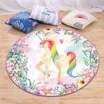 Tapis Rond Chambre Fille Licorne