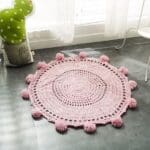 Tapis Rond Pompon