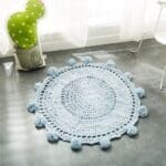 Tapis Rond Pompon
