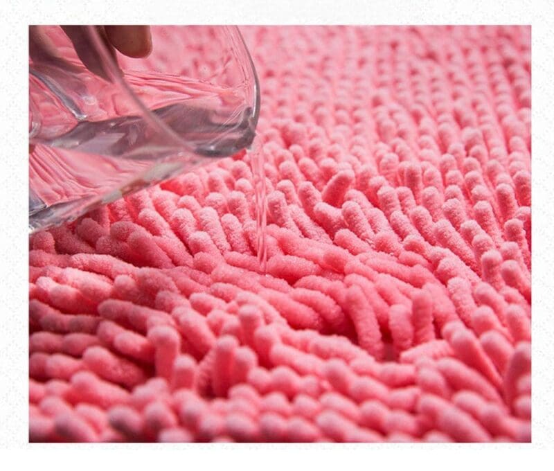 Tapis De Bain Demi Rond Rose