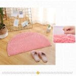 Tapis De Bain Demi Rond Rose