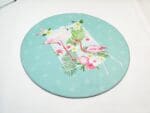 Tapis Rond Flamant Rose Élégant