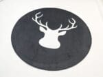 Grand Tapis Rond Noir