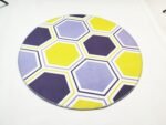 Tapis Rond Géométrie Colorée