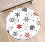 Tapis Rond Flocon De Noël
