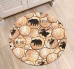Tapis Rond Ours Et Cerf