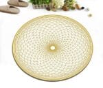 Petit Tapis Rond Beige