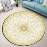 Petit Tapis Rond Beige