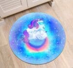 Tapis Rond Licorne Arc En ciel